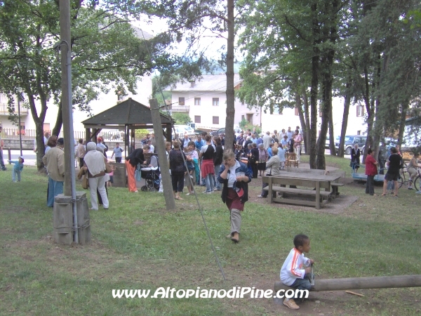 Momenti della festa nel parco