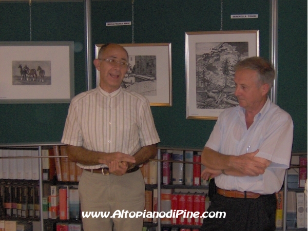 Il bibliotecario Carmelo Fedel e il maestro Ilario Minen