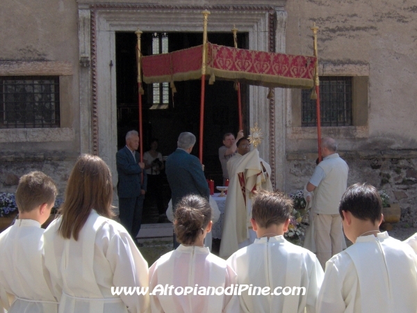 Un momento della processione