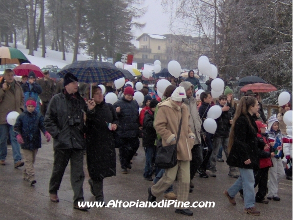 La Gente di Pine' che ha partecipato alla festa 