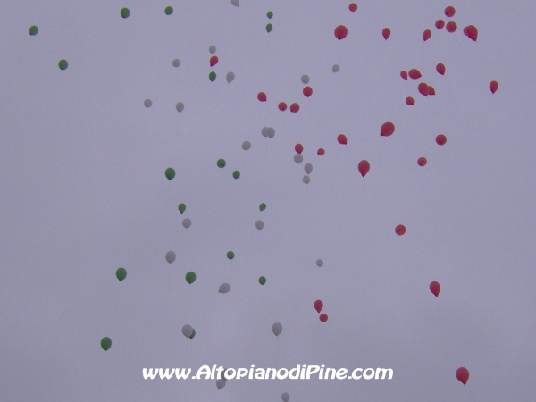 I palloncini liberi nel cielo