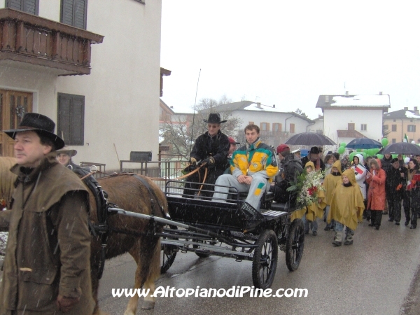 La carrozza con Matteo Anesi