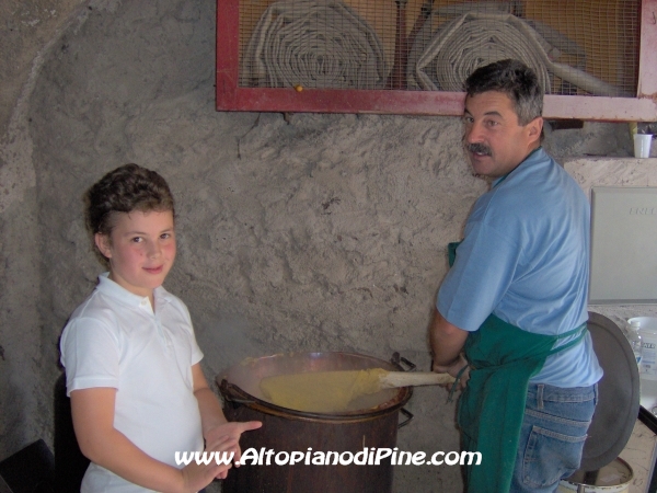 La preparazione della polenta