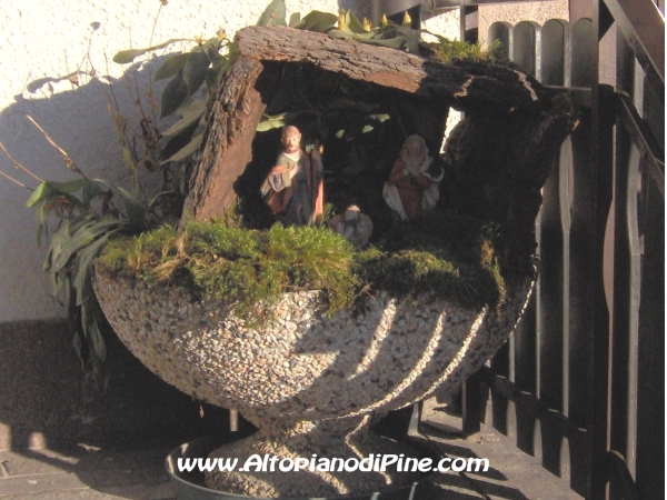 Presepe di Tressilla vicino alla chiesetta