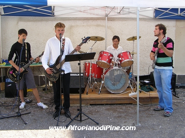 Il gruppo musicale The Kilt che ha allietato parte del pomeriggio