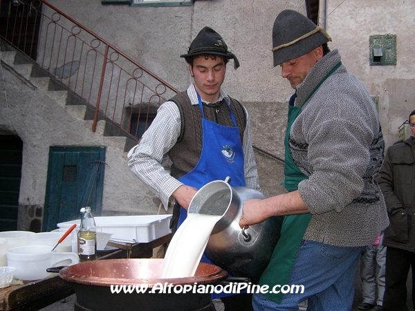 Preparazione del formaggio