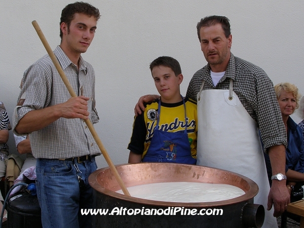 La preparazione del formaggio