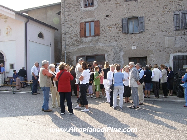 Un momento di festa nella frazione di Tressilla