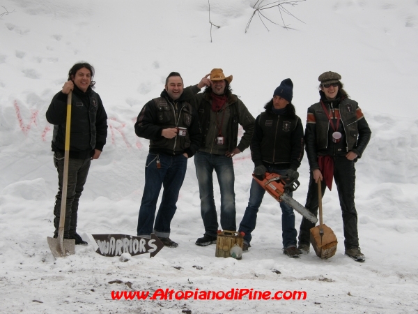 Gli organizzatori del 1 motoraduno invernale Warriors