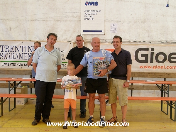 Il pi giovane ed il meno giovane partecipante alla gara - Trofeo Avis di Bedollo 2009