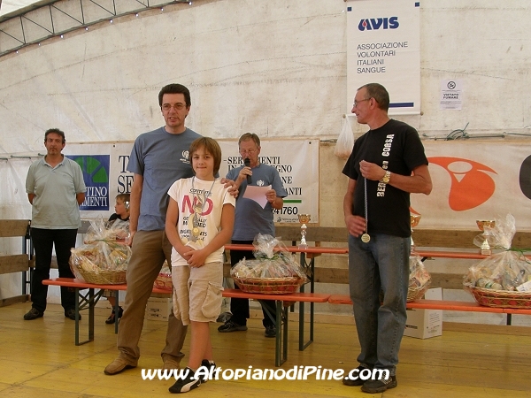 Premiazione della seconda classificata giovanile - Trofeo Avis 2009