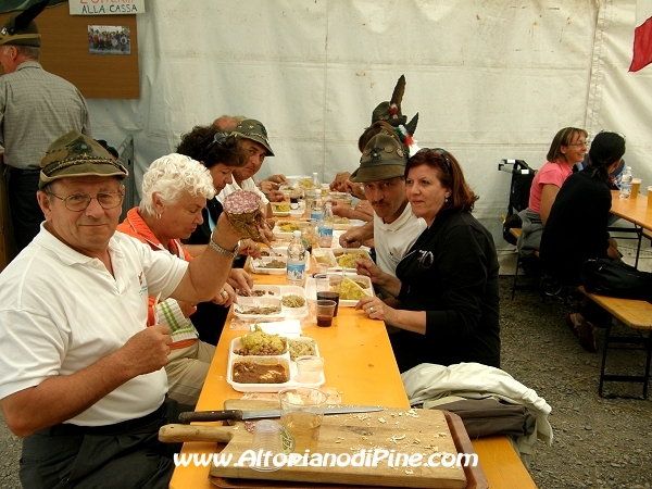 Alpini provenienti da Castello di Godego - festa Alpina di Baselga 2009