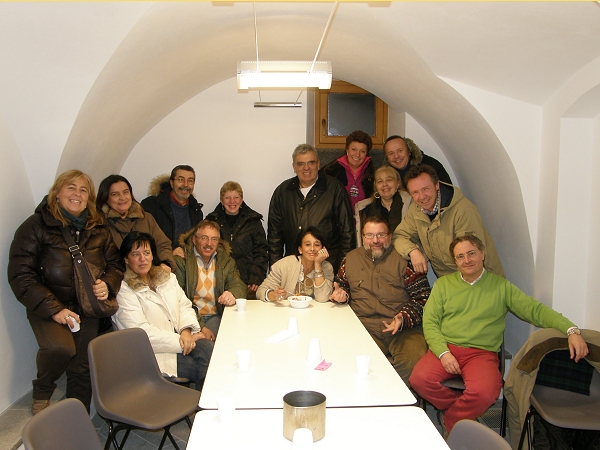 Foto di gruppo degli amici della compagnia di Tressilla - Tressilla S. Lucia 2009