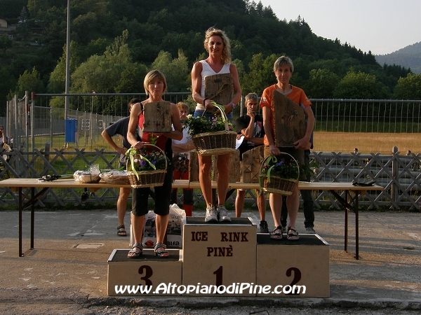 Podio femminile del 3 Trofeo Costalta - 11 memorial Fiorella e Luca - 2010