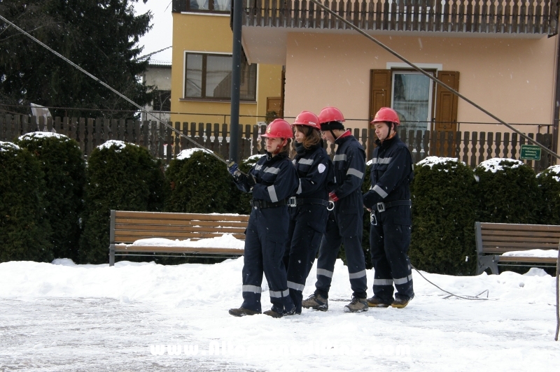 Manovra Allievi Vigili del Fuoco Volontari distretto di Pergine Valsugana