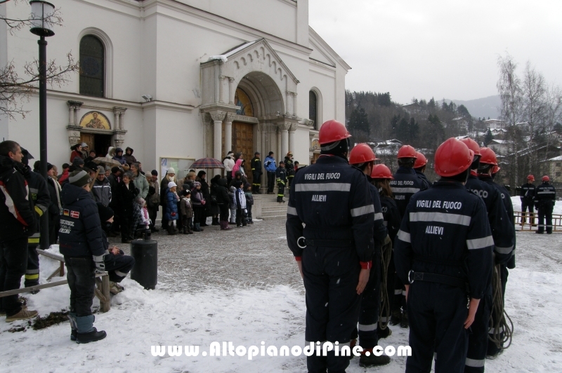 Manovra Allievi Vigili del Fuoco Volontari distretto di Pergine Valsugana