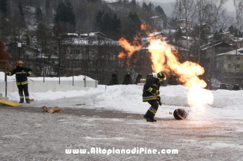 Manovra Allievi Vigili del Fuoco Volontari distretto di Pergine Valsugana