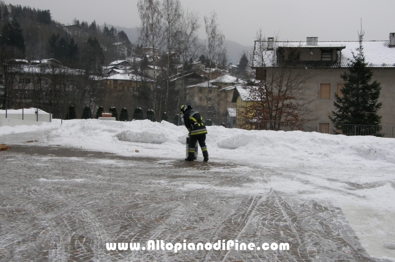 Manovra Allievi Vigili del Fuoco Volontari distretto di Pergine Valsugana