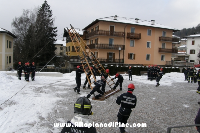 Manovra Allievi Vigili del Fuoco Volontari distretto di Pergine Valsugana