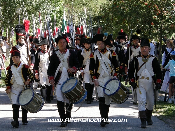 Rievocazione ritirata truppe francesi - Baselga di Pine' agosto 2010