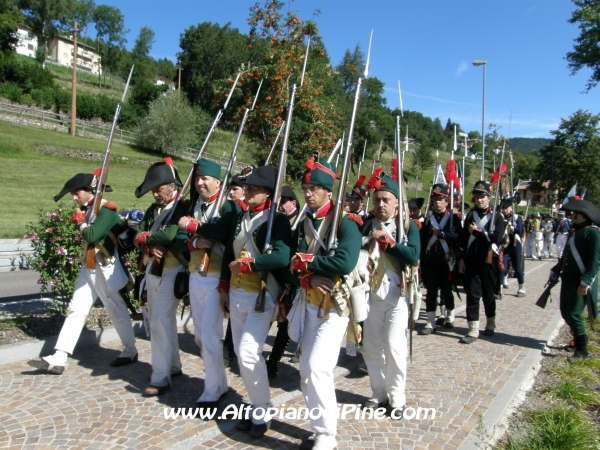 Rievocazione ritirata truppe francesi - Baselga di Pine' agosto 2010