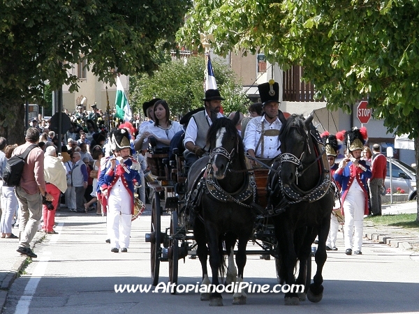 Rievocazione ritirata truppe francesi - Baselga di Pine' agosto 2010