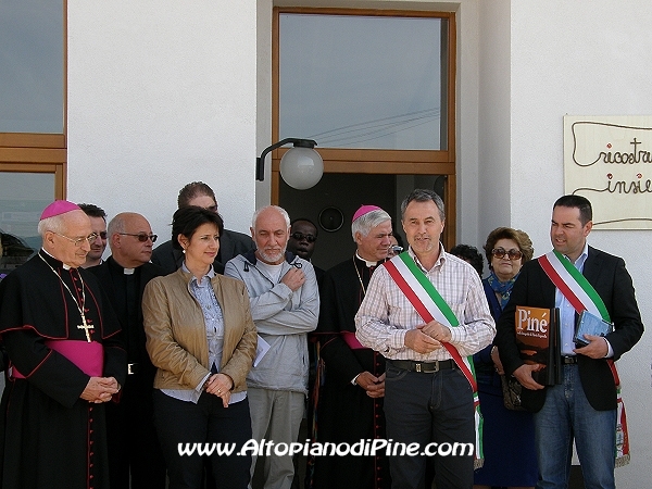 Il Sindaco di Fornace Pierino Caresia parla a nome dei sindaci presenti