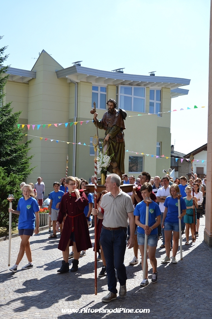 Processione San Rocco 2013 a Miola 