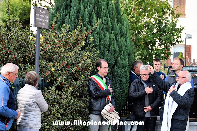 Intitolazione piazza a Padre Silvio Broseghini - Baselga di Piné settembre 2024