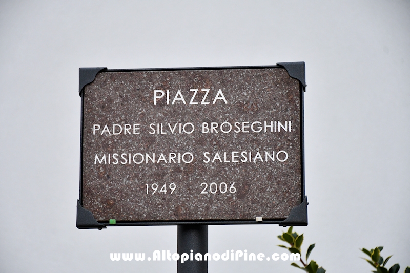 Intitolazione piazza a Padre Silvio Broseghini - Baselga di Piné settembre 2024