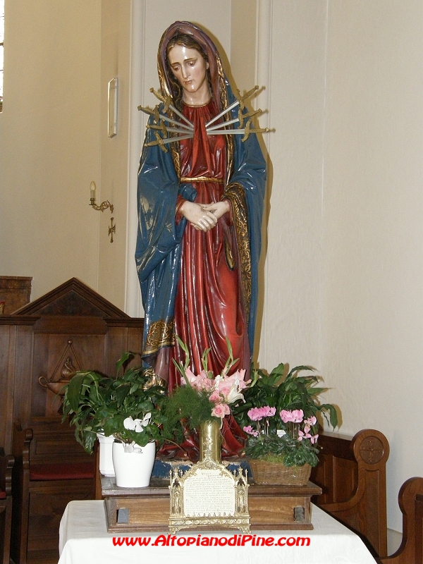 La statua della Madonna Addolorata