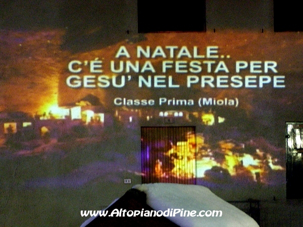 Riflessioni Natalizie da parte dei ragazzi delle scuole pinetane- El paes dei Presepi 2009