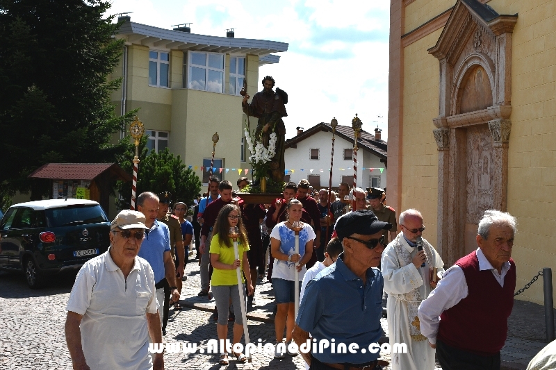 Processione in onore di San Rocco - Miola 16 agosto 2018