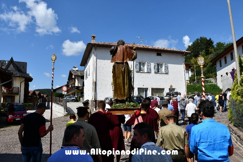 Processione in onore di San Rocco - Miola 16 agosto 2018