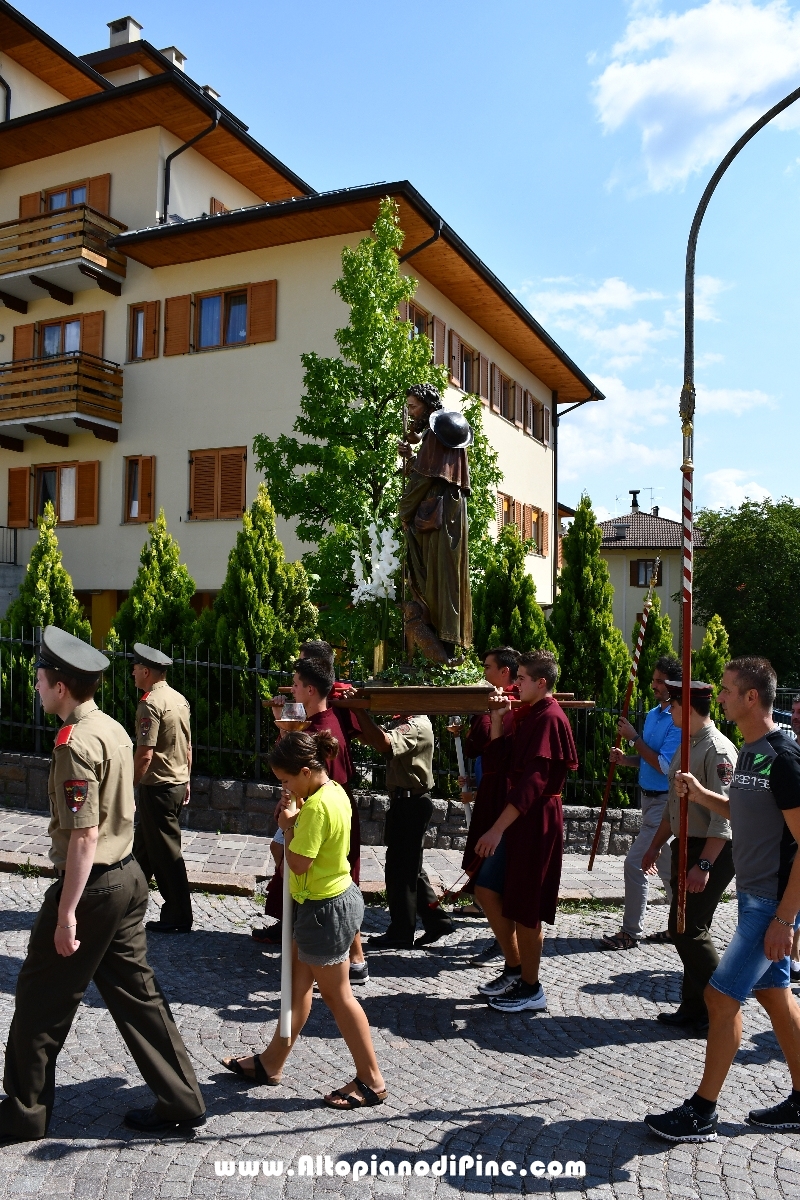 Processione in onore di San Rocco - Miola 16 agosto 2018