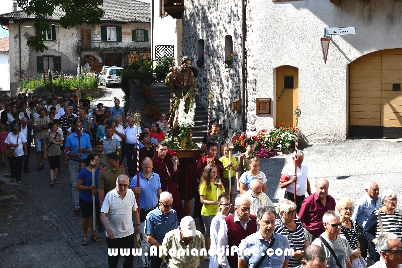 Processione in onore di San Rocco - Miola 16 agosto 2018