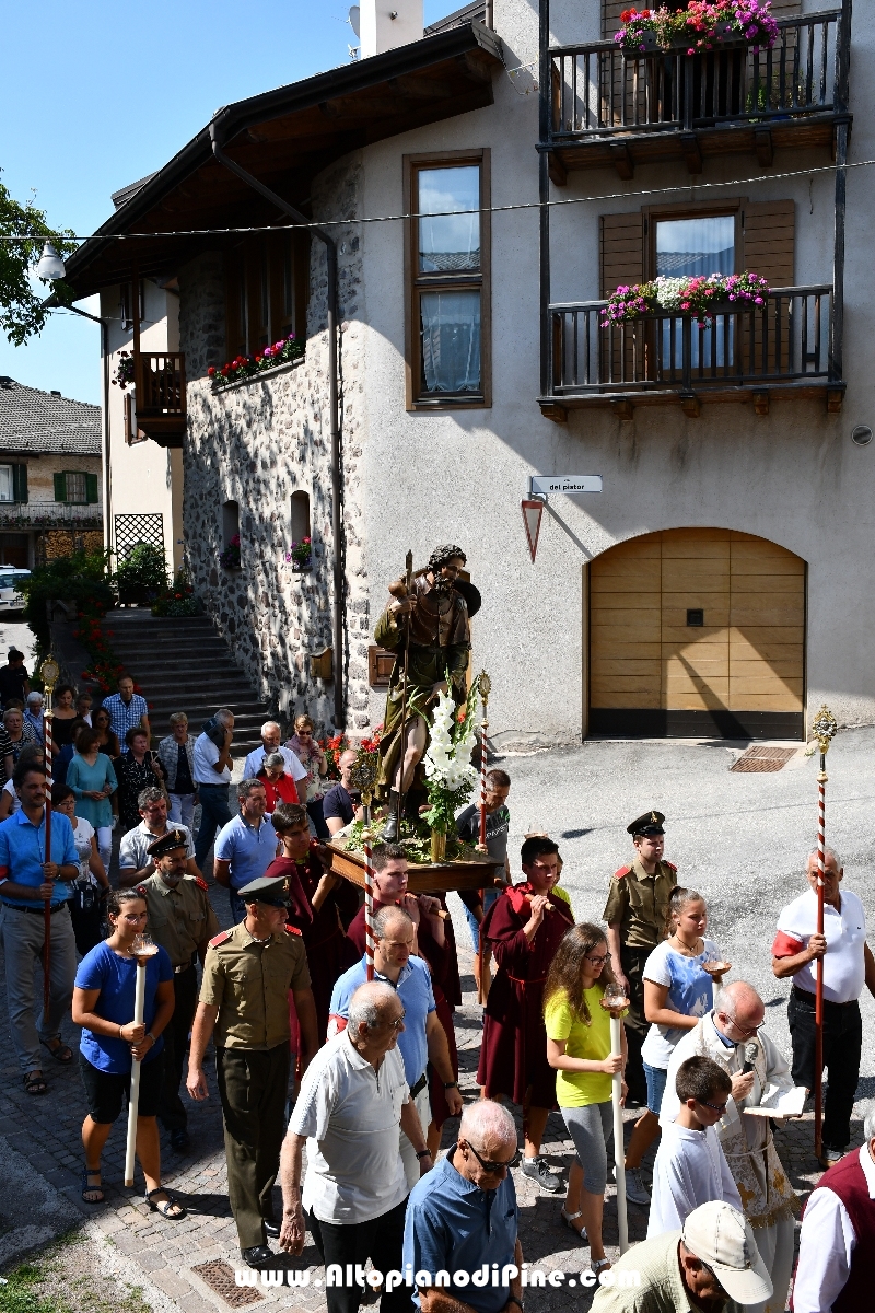 Processione in onore di San Rocco - Miola 16 agosto 2018