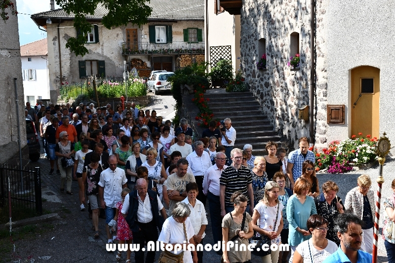 Processione in onore di San Rocco - Miola 16 agosto 2018