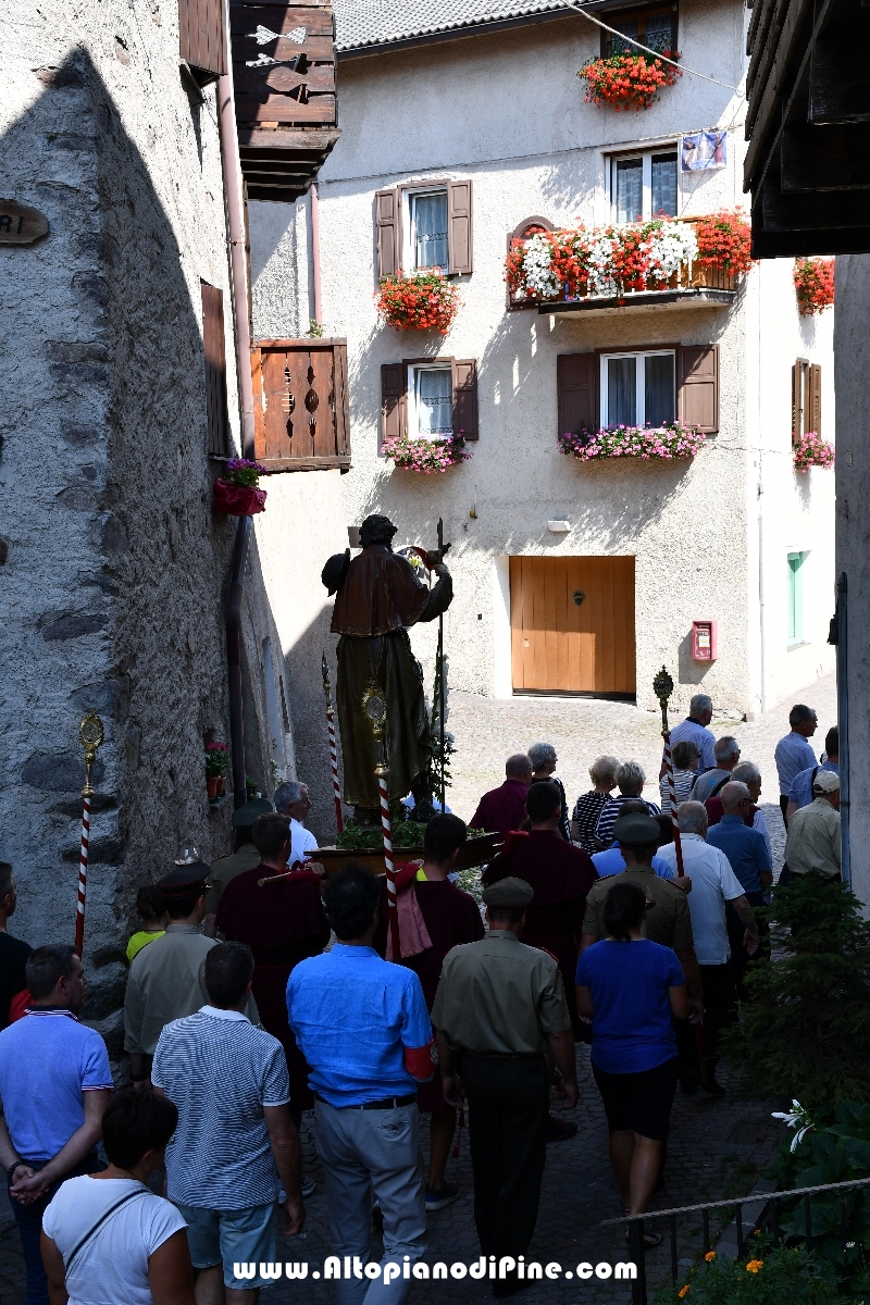 Processione in onore di San Rocco - Miola 16 agosto 2018