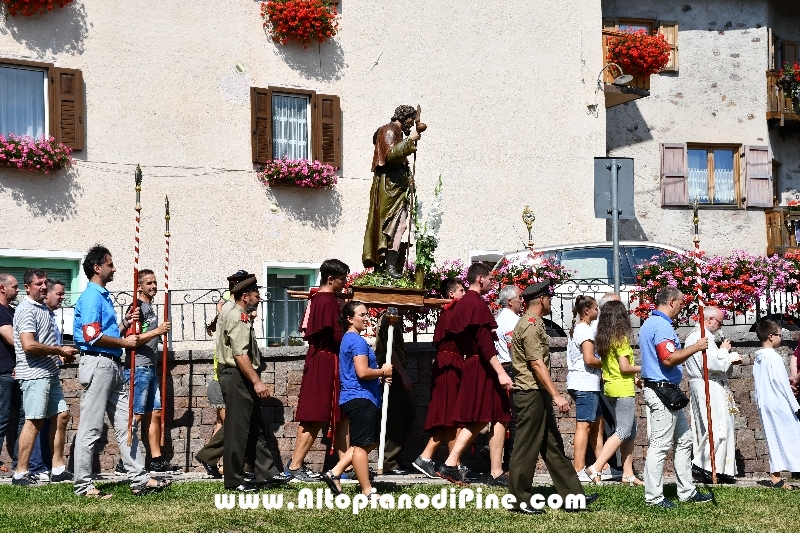 Processione in onore di San Rocco - Miola 16 agosto 2018