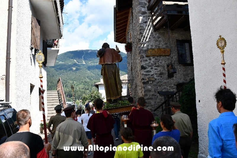 Processione in onore di San Rocco - Miola 16 agosto 2018