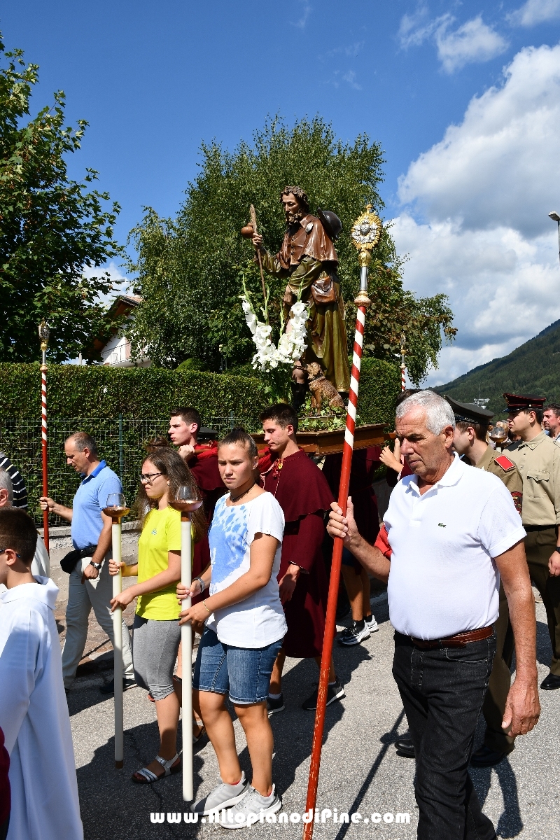 Processione in onore di San Rocco - Miola 16 agosto 2018