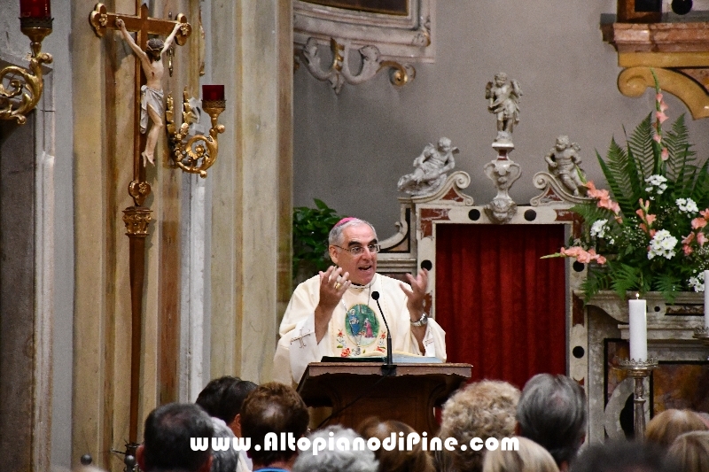 Omelia di mons. Lauro Tisi - S.Messa in onore della Madonna Assunta - Santuario di Montagnaga border=