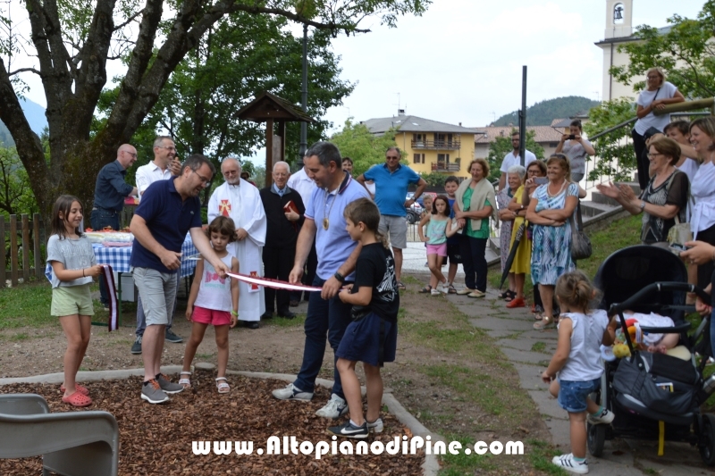 Inaugurazione parco giochi a Montagnaga