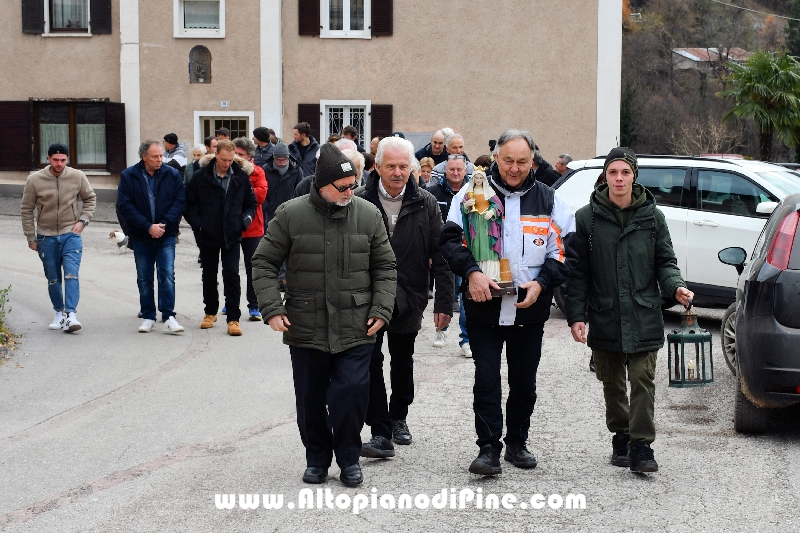 Processione con Santa Barbara - San Mauro Baselga di Piné 4 dicembre 2024