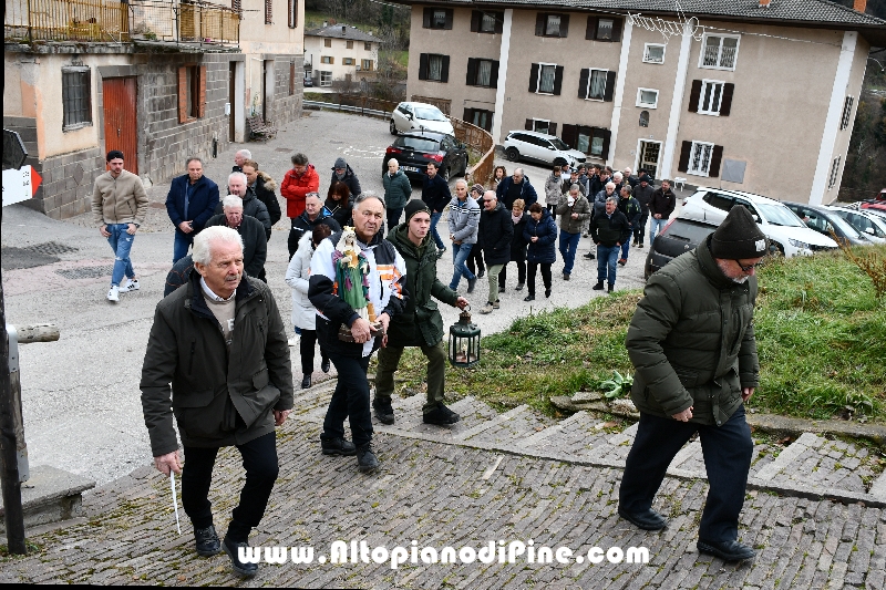 Processione con Santa Barbara - San Mauro Baselga di Piné 4 dicembre 2024